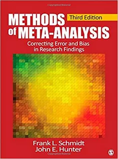 Methods of Meta-Analysis: Correcting Error and Bias in Research Findings