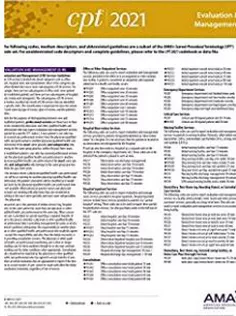 Evaluation and Management (CPT 2021 Express Reference Coding Card)