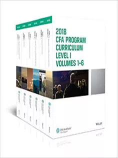 CFA Program Curriculum 2018 Level I Volumes 1-6 Box Set