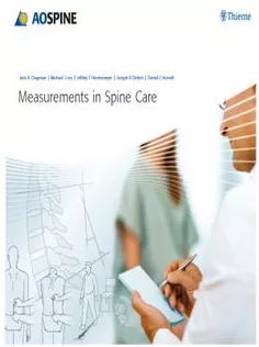 Measurements in Spine Care