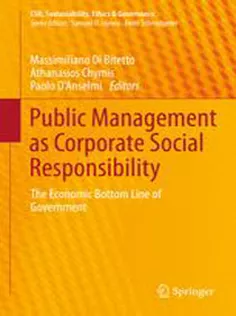 9783319070360 Public Management As Corporate Social Responsibility: The Economic Bottom Line of Government