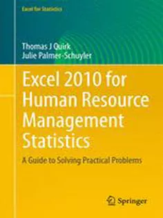 9783319106496 Excel 2010 for Human Resource Management Statistics: A Guide to Solving Practical Problems