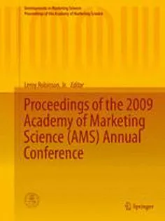 9783319108636 Proceedings of the 2009 Academy of Marketing Science (AMS) Annual Conference