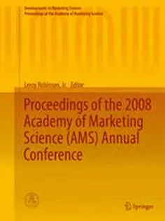 9783319109626 Proceedings of the 2008 Academy of Marketing Science (AMS) Annual Conference