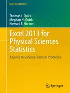 9783319289632 Excel 2013 for Physical Sciences Statistics: A Guide to Solving Practical Problems