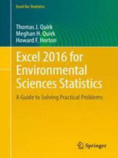 9783319400563 Excel 2016 for Environmental Sciences Statistics