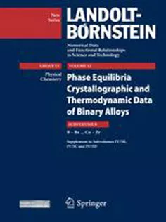 9783540447535 B - Ba … Cu - Zr: Supplement to Subvolumes IV/5B, IV/5C and IV/5D