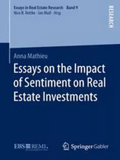 9783658116361 Essays on the Impact of Sentiment on Real Estate Investments