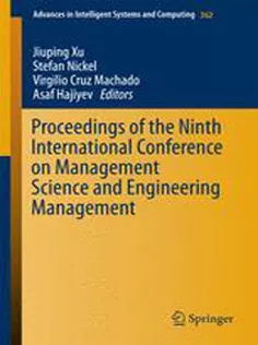 9783662472408 Proceedings of the Ninth International Conference on Management Science and Engineering Management