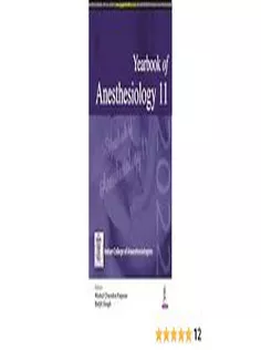 Yearbook of Anesthesiology 11