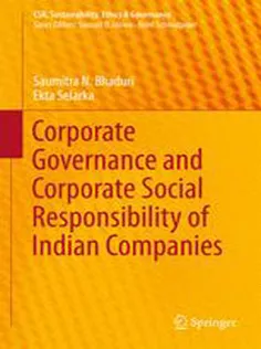 9789811009242 Corporate Governance and Corporate Social Responsibility of Indian Companies